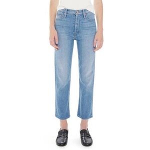 Mother Jeans - The Tomcat Crop Straight Leg Jean In World At My Feet - Size 29